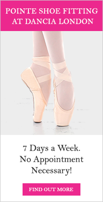 Pointe Shoe Fitting at Dancia London. 7 Days a Week. No Appointment Necessary!